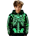 thumbnail image 5 of HNMKIU Boys Halloween Skeleton Top Soft Comfortable Kids T-Shirt With Graphic for Toddlers Children, 5 of 5