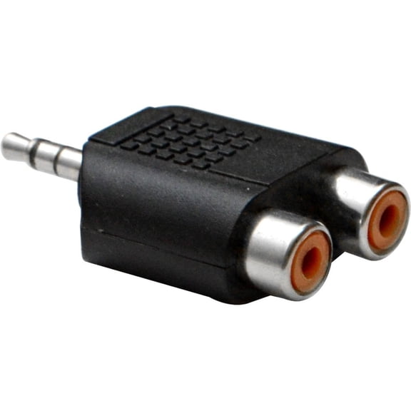 SAPT55 - 1/8" male to Dual RCA Female Adapter