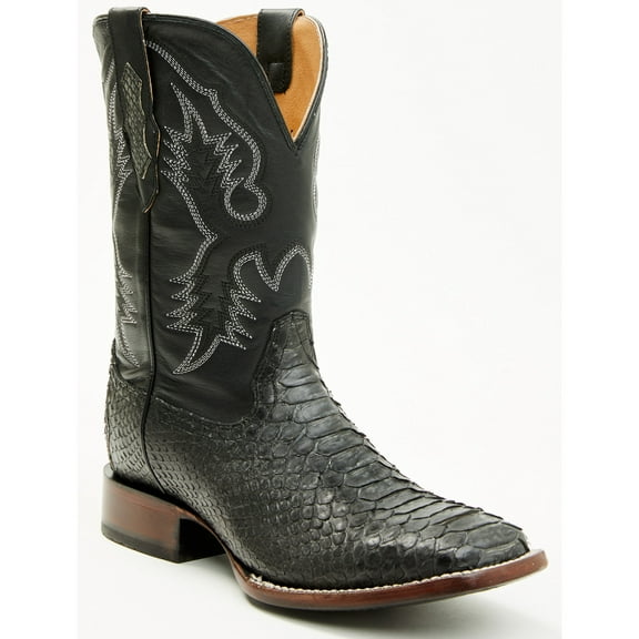 Cody James Men's Exotic Python Western Boot Broad Square Toe Grey 12 D(M) US