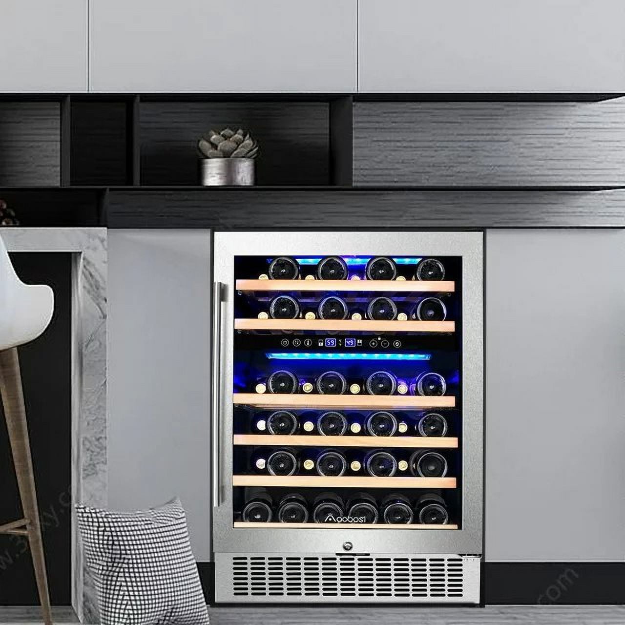 Aobosi 24 inch dual zone wine cooler deals