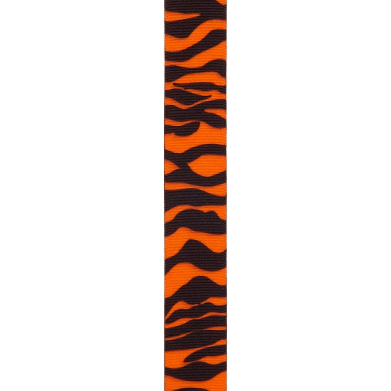 AU Tigers Printed Grosgrain Ribbon - 7/8 Inch Wide, 3 Yards For Crafts & Hair Bows