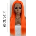 Light In The Box Human Hair Wigs Reviews SDJMa 26 Inches Wigs Human Hair Colored Light Orange Straight Wig