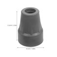 thumbnail image 4 of 4 puntas de goma antideslizantes para muletas, con orificio de 19 mm, para bastones y muletas, que mejoran la estabilidad y el agarre., 4 of 7