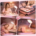 thumbnail image 6 of One Fire Cute Pink Cat Desk Lamp, Foldable Rechargeable LED Dorm Lamp for Girls, Kawaii Kids Desk Lamp with 9 Brightness Levels, 6 of 8
