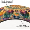 thumbnail image 4 of Mandal Bohemia Round Fitted Tablecloth with Elastic Table Cover Round Elastic Tablecloth, Waterproof Wipeable Fitted Table Cloth, Fits Tables up to 36"-42" Diameter, 4 of 6