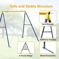 thumbnail image 6 of Hishine A frame Swing stand,heavy duty sturdy frame,large size with ground anchored ,all weather usage, 6 of 7