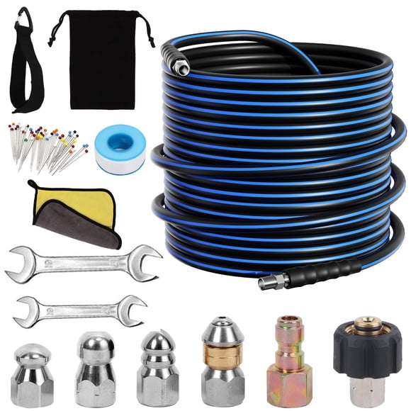 Kit de inyección de alcantarillado AMOPRO, manguera NPT de 100 pies, 5800 psi, 1/4 pulgadas
