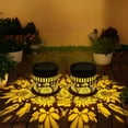 thumbnail image 2 of Decorative Solar Mandala Lights,Metal Solar Mandala Lights Outdoor Wall Lights Solar Powered Deck Step/Wall Lights Waterproof Solar Fence Light for Garden Post Patio Backyard Yard Decor,1Pcs(C), 2 of 9