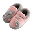 thumbnail image 6 of Hpapadks Kids Slippers Girls Winter Warm Indoor Shoes Soft Comfortable Cute Cartoon School Casual Wear Girls Shoes Pink, 6 of 7