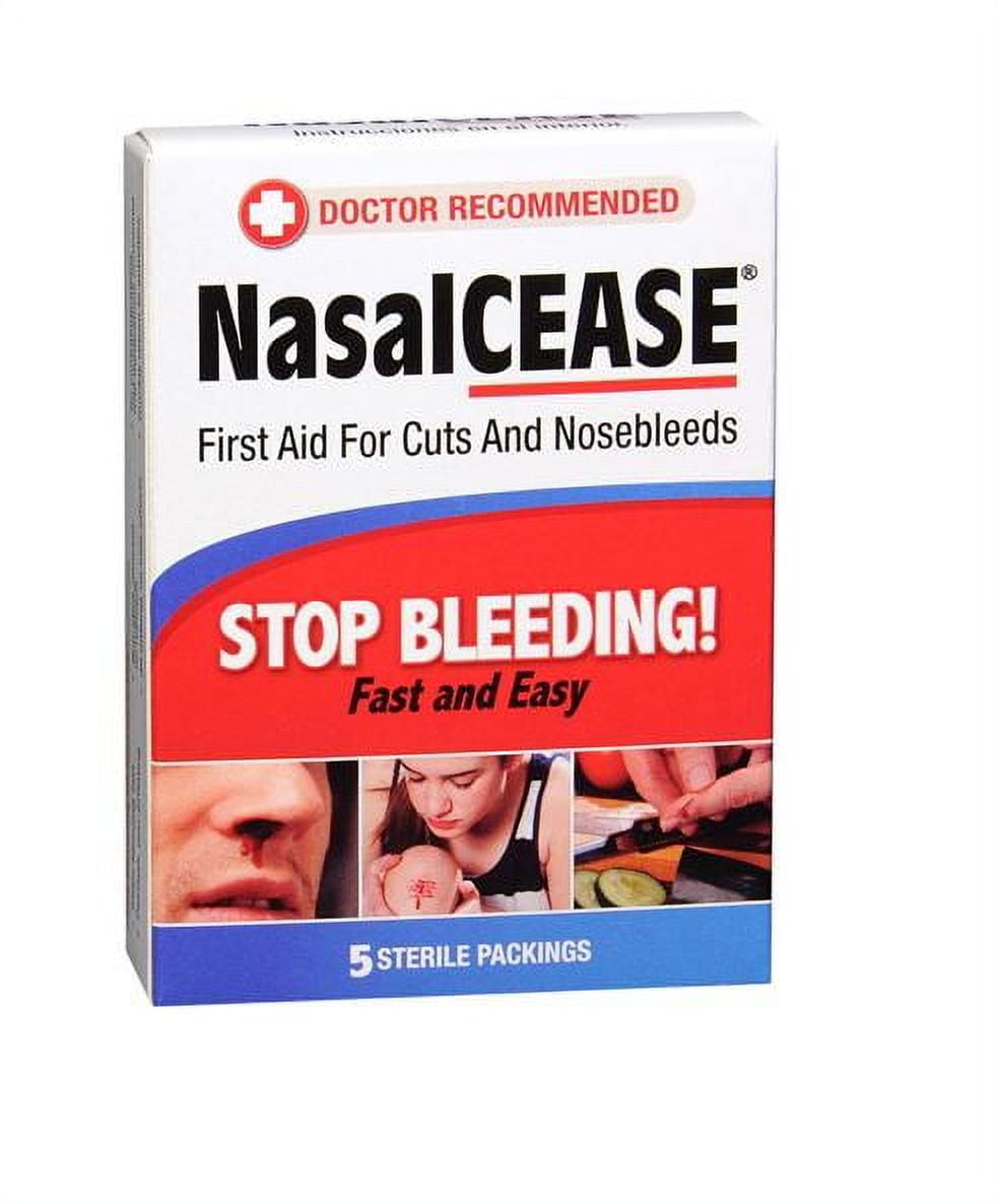 NasalCease First Aid for Cuts & Nosebleeds, 5 Count HSA/FSA