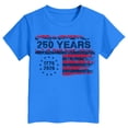 thumbnail image 4 of CAICJ98 250 Years American 250th Anniversary US USA Flag 4th of July Boy Girl Tshirt (Blue,13-14 Years), 4 of 4
