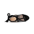 thumbnail image 4 of BLISSFUL STEP Women's Mesh Block Heeled Lace Up Sandals, 4 of 7