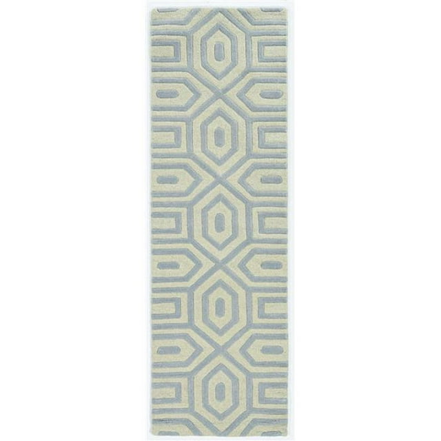 HomeRoots 354089 2 ft. 3 in. x 7 ft. 6 in. Runner Wool Grey Area Rug