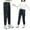 a-Black534165, variant on FINALGANG Girls' Pants Kids Casual Washed Loose Fit Denim Pants Elastic Waisted Tapered Leg Jeans With Pockets For Casual Daily Street Wear Fashionable Bottoms