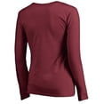 thumbnail image 2 of Women's Maroon Philadelphia Phillies Cooperstown Collection Slider Long Sleeve V-Neck T-Shirt, 2 of 2