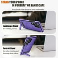 thumbnail image 5 of Dteck Magnetic Leather Case for Samsung Galaxy S24 Ultra,Shockproof TPU Bumper Compatible with Mag-safe Adjustable Kickstand Back Protective Cover for Galaxy S24 Ultra,Purple, 5 of 8