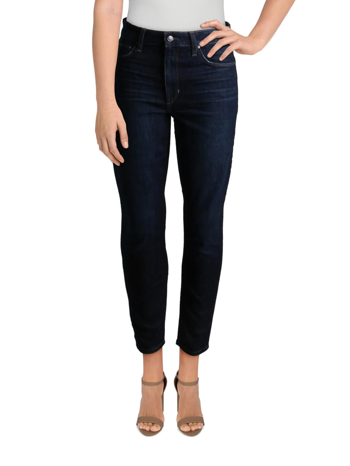 Rise Ankle Skinny Jeans Blue 