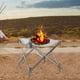 thumbnail image 4 of Parrilla para acampar al aire libre Fogata Fogata plegable Fogata de montaje rápido Chimenea de leña Hogueras para viajar Patio Fiestas Camping kusrkot Parrilla para fogatas al aire libre, 4 of 8