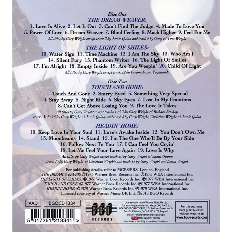Gary Wright - Dream Weaver / Light Of Smiles / Touch & Gone