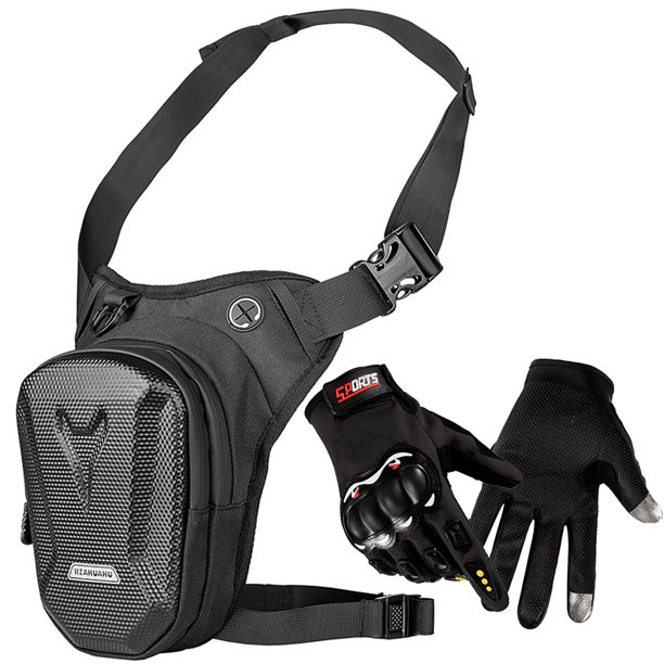 Bolso casual de la pierna de la cintura baja del bolso del teléfono móvil de EVA con el sistema completo de los guantes del dedo
