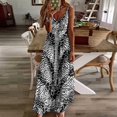 thumbnail image 3 of Animal Print Patterns Sleeveless Dress for Women Clothing Female Women's Summer Skirt, 3 of 7