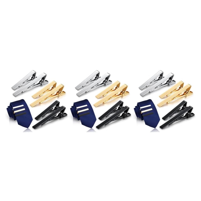 Maoww 6pack/lot Formal Occasions Tie Pin For Men With Sleek Stylish Accessories 3Set