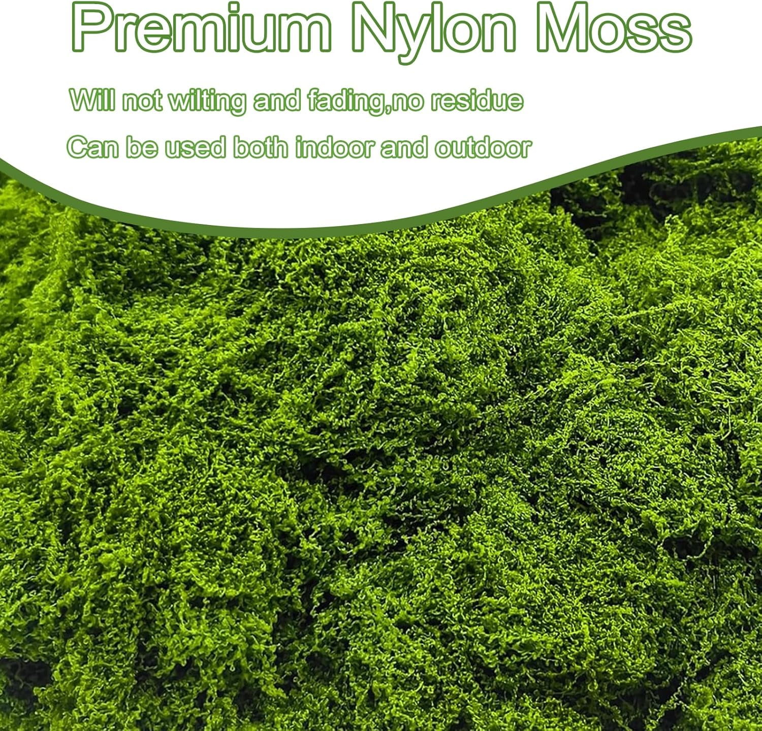 Artificial Moss for Crafts & Plants - Floral Moss Decor for Centerpieces, Terrariums, Indoor/Outdoor DIY​​