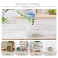 thumbnail image 3 of EeaseMX Jarrón pequeño de cerámica, florero creativo de escritorio, botella simple con forma de bala para decoración del hogar y la oficina (blanco), 3 of 7