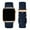 Dark Blue/Rose Gold, variant on WFEAGL Apple Watch Series Genuine Leather Replacement Band 38mm 40mm 41mm Black/Black