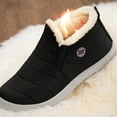 thumbnail image 4 of Teissuly Women's Shoes Snow Boots Winter Low Snow Boots Thick Bottom Snow Boots Women Water Proof Non-slip Padded Thickening Warm Cotton Shoes Plus Size Women's Shoes Teissuly WER202312143239, 4 of 8