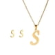 thumbnail image 1 of Xihbxyly Conjunto de Collar de Moda, Colgante con Letras En Inglés, Elegante Diseño de Aleación de Oro, Regalo para Mujer, Promoción Publicitaria, Inauguración de Casa, Cumpleaños, Pendientes Compact, 1 of 2
