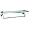 Glass Shelf With Towel Bar