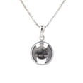 thumbnail image 4 of Jewelry Trends Sterling Silver Winged Yin Yang Pendant with Purple Amethyst on 18 Inch Chain Necklace, 4 of 9