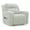 Light Gray, variant on Bowery Hill Contemporary Polyester Light Gray Finish Power Recliner