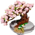 thumbnail image 1 of Mini Ladrillos Sakura Bonsai Modelo Flor de Cerezo Planta en Maceta Árbol Kit de Bloques de Construcción 426 PCS, Mini Partícula Simulación Flor Colección Botánica, 1 of 5