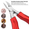 thumbnail image 4 of Cortaúñas para trabajo pesado, cortaúñas profesional para hombres y ancianos, tijeras grandes para uñas de los pies para personas mayores/hombres/mujeres (rojo), 4 of 5