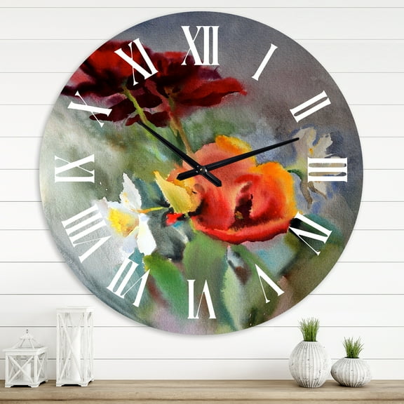 Designart 1 in Quartz Traditional Wall Clock