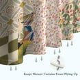 thumbnail image 6 of Pioneer Flower Floral Print Pattern Shower Curtain 36"x72" ,Bathroom Decorative Shower Curtains Set with 12 Hooks,Modern Waterproof Washable Shower Curtain, 6 of 6