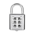 thumbnail image 1 of 6 Digit Button Password Lock Plated Theft Combination Padlock for Locker R3H1 Mechanism Locking Password, 1 of 8