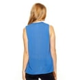 thumbnail image 2 of Expert Brand USA-Made Women's Siro Casual Raw Edge Muscle Tee, Stone Blue, Medium, 2 of 8