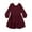 Wine, variant on EnJoCho toddler Kids Dress Baby Girl Linen Long Sleeve Solid Color Casual Dresses Little Children Girl Summer Trendy Dress Outfits Cute Dresses 4-5 Years
