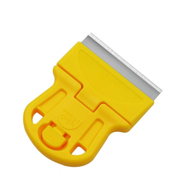 2 piezas Mini herramienta raspadora de hoja de afeitar, raspador de plástico, herramienta raspadora de limpieza, raspador de vidrio, raspador de ventana