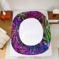thumbnail image 6 of Castle Fairy Gradient Gamer 4 Pieces Queen Sheet Sets,Video Game Ultra Soft Flat Sheet,Graffiti Splash Queen Fitted Sheet,Ultra Soft Abstract Home Decor, 6 of 7