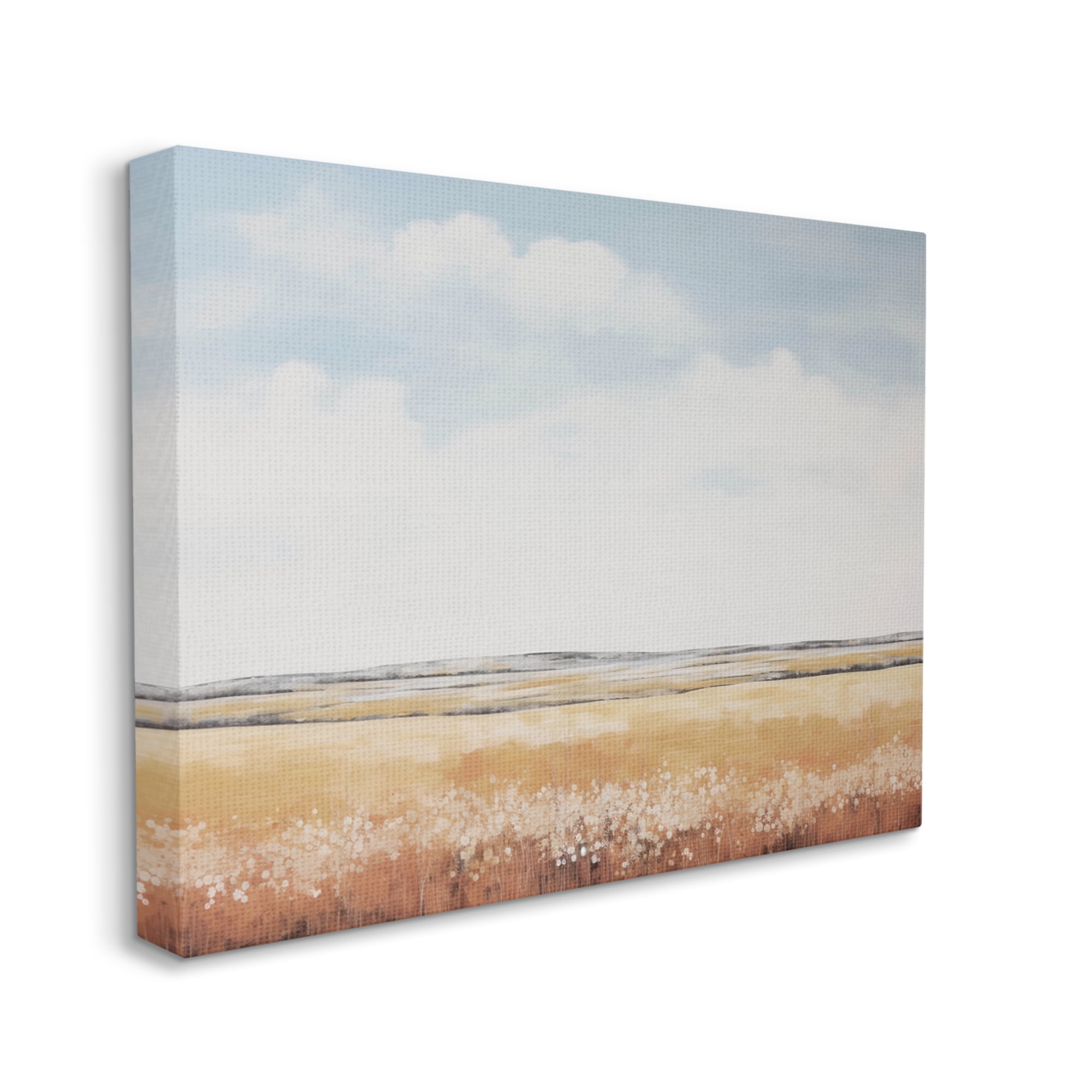 Stupell Industries Abstract Countryside View Landscape Painting Gallery Wrapped Canvas Art Print Wall Art, 48 x 36