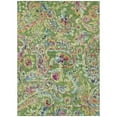 thumbnail image 2 of HomeRoots 588607 5 x 8 ft. Paisley Washable Indoor & Outdoor Rectangle Area Rug, Fern Green & Artichoke Green, 2 of 5