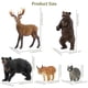 thumbnail image 2 of Toymany 12PCS North American Forest Animal Figurines, Realistic Jungle Animal Set Includes Raccoon,Lynx,Wolf,Bear,Eagle, Educational Toy Cake Toppers Christmas Birthday Gift for Kids Toddlers, 2 of 5