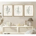 thumbnail image 6 of 3 Pcs Neutral Botanical Wall Art Beige Plant Pictures Minimalist Line Retro Floral Posters Prints Boho Artwork Simple Farmhouse Painting Home Wall Decor for Living Room Bedroom Bathroom 12X16in, 6 of 6