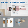 thumbnail image 3 of Foxgard Fingerprint Door Lock, Smart Door Knob with APP Control, 100 Fingerprints Biometric Door Lock with Tuya App, Pink, 3 of 6