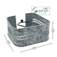 thumbnail image 4 of Servette Home Galvanized Metal Napkin Holder - Cocktail Napkins - Rustic, 4 of 4