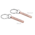 thumbnail image 4 of Personalized Rose Gold 4-Sided Bar Engravable Pet I'm Lost Dog Tag Cat Tag Emergency Contact Key Chain Collar Accessories Ship Next Day, 4 of 4